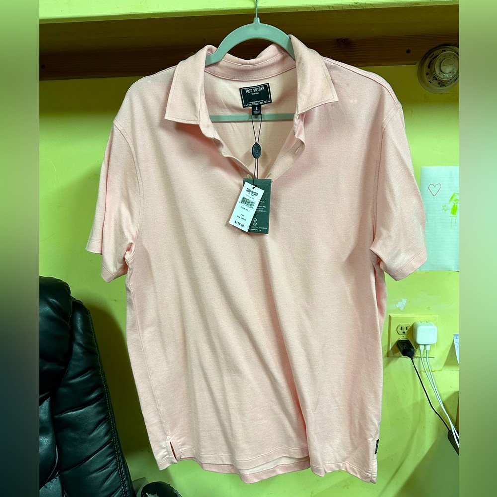 Todd Snyder Pink Polo Shirt